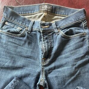 7 for all mankind blue jeans, size 30, slimmy